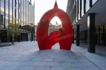  Another Red Metal Sculpture In Dublin 