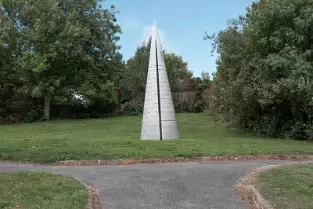 THIS CONE SHAPED OPJECT CAN BE SEEN AT HENNESSEY'S ROAD IN WATERFORD [I COULD NOT ESTABLISH IF IT IS A SCULPTURE]-255537-1