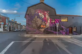 THE MUCH ADMIRED MURAL BY SONNY SUNDANCER [IT WAS COMPLETED 23 AUGUST 2017]-255397-1