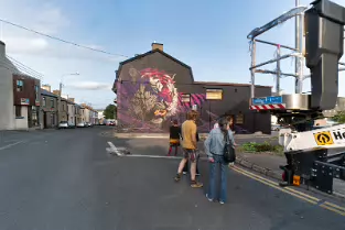THE MUCH ADMIRED MURAL BY SONNY SUNDANCER [IT WAS COMPLETED 23 AUGUST 2017]-255398-1