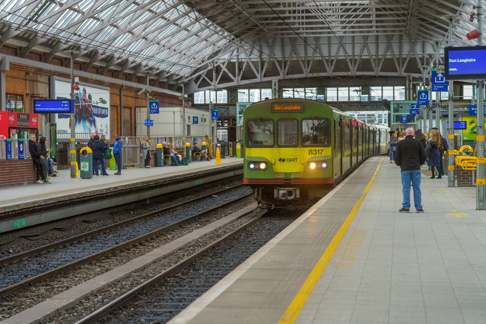 AT PEARSE STATION WAITING FOR THE DART TO DALKEY