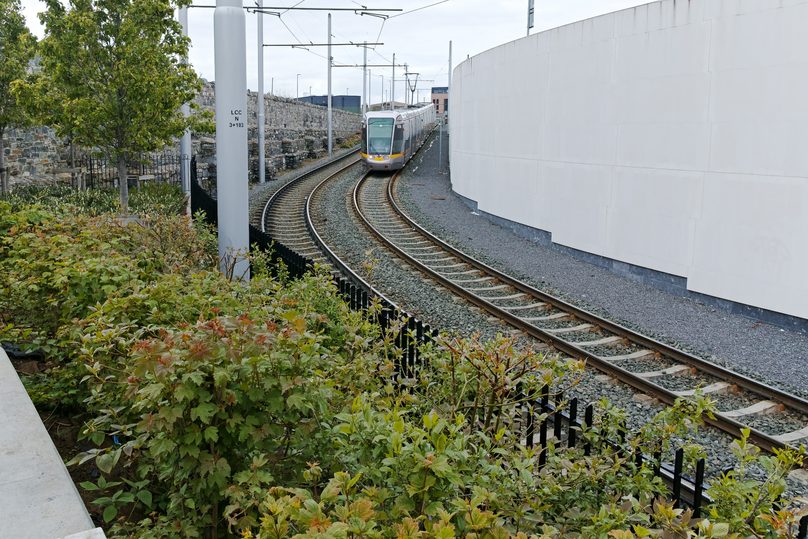 LUAS TRAM STOP AT BROADSTONE 