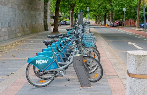 DUBLINBIKES DOCKING STATION 97 AT KILMAINHAM GAOL [BESIDE A NATIONAL MONUMENT] 001