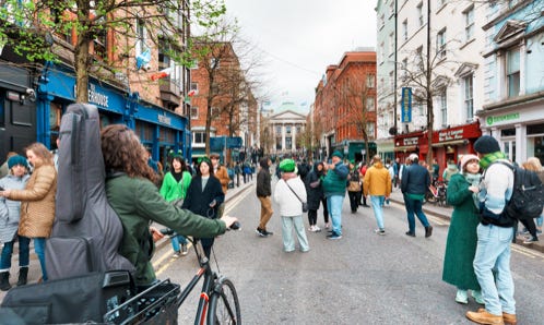 TEMPLE BAR ON ST PATRICK'S DAY [ABOUT AN HOUR BEFORE IT BECAME REALLY BUSY]  001