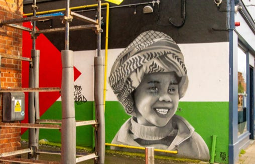 FIRST MURAL OF MASA KHADER BY EMMALENE BLAKE [IN RATHMINES]  001