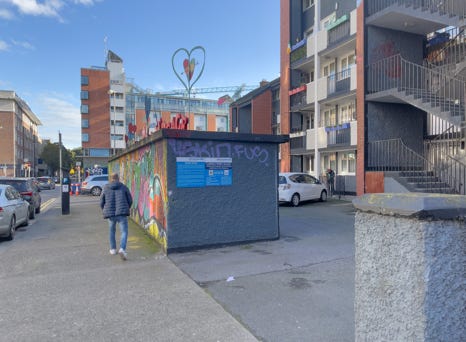 YORK STREET FLATS AND NEARBY [DUBLINBIKES DOCKING STATION 051 IS LOCATED HERE AND AUNGIER PLACE IS NEARBY]  001