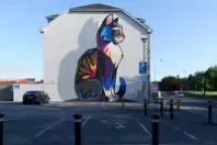 CAT BY DAN LEO AT 2 PARK ROAD IN WATERFORD [CREATED 2020 PHOTOGRAPHED AUGUST 2021]-255167-1
