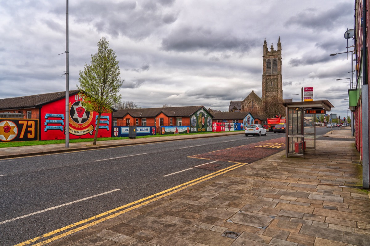 MURALS AT FREEDOM CORNER ON THE NEWTOWNARDS ROAD 001