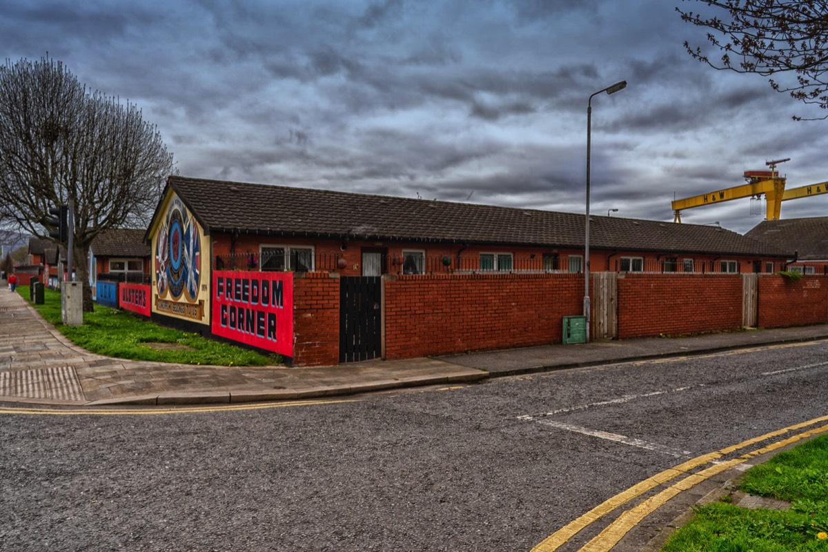 MURALS AT FREEDOM CORNER ON THE NEWTOWNARDS ROAD 002