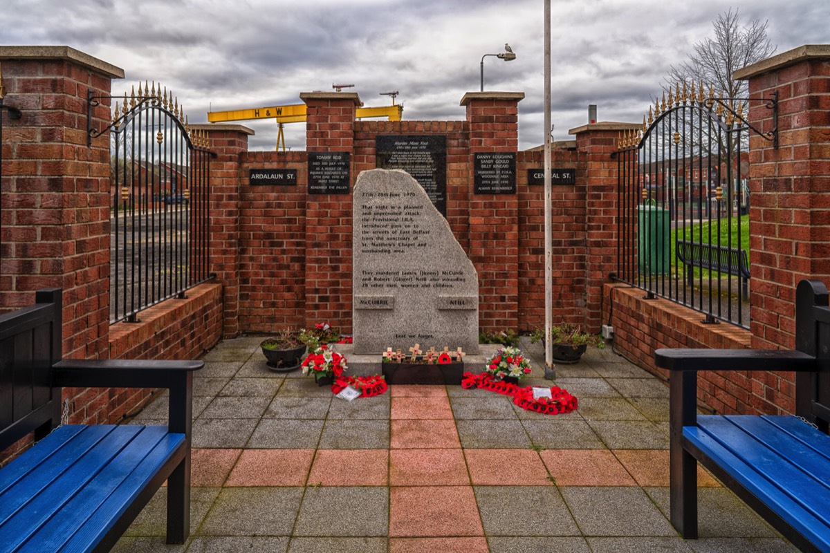 JAMES McCURRIE ROBERT NEILL MEMORIAL GARDEN - NEWTOWNARDS ROAD BELFAST  001