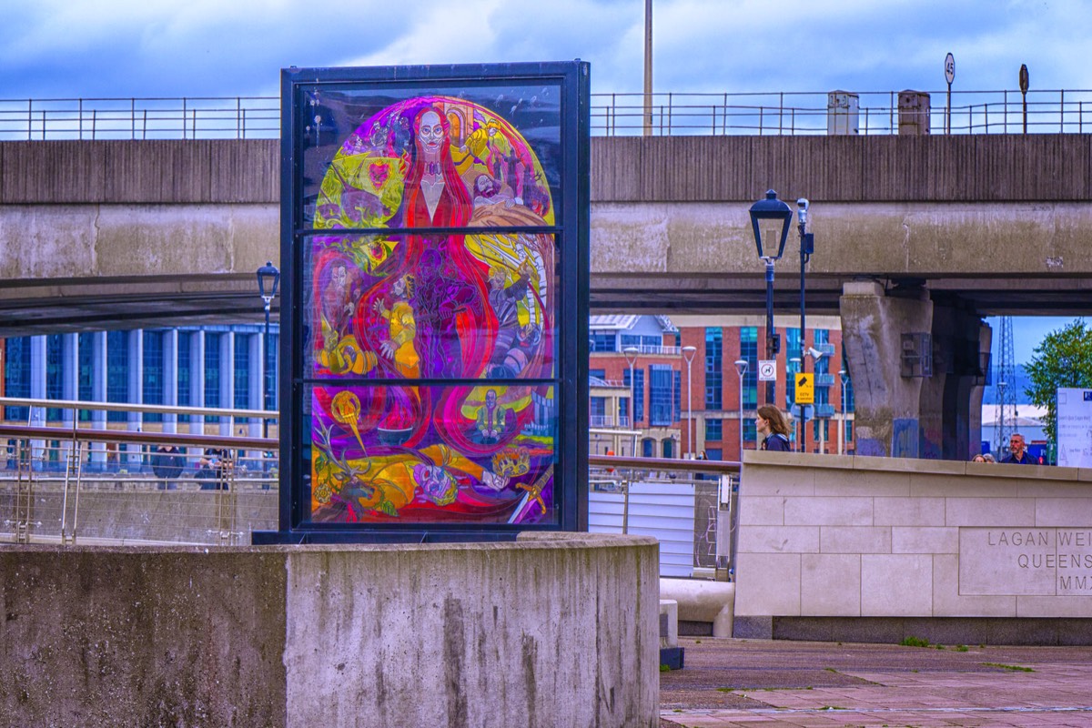 GLASS OF THRONES  AT THE LAGAN WEIR IN BELFAST  001