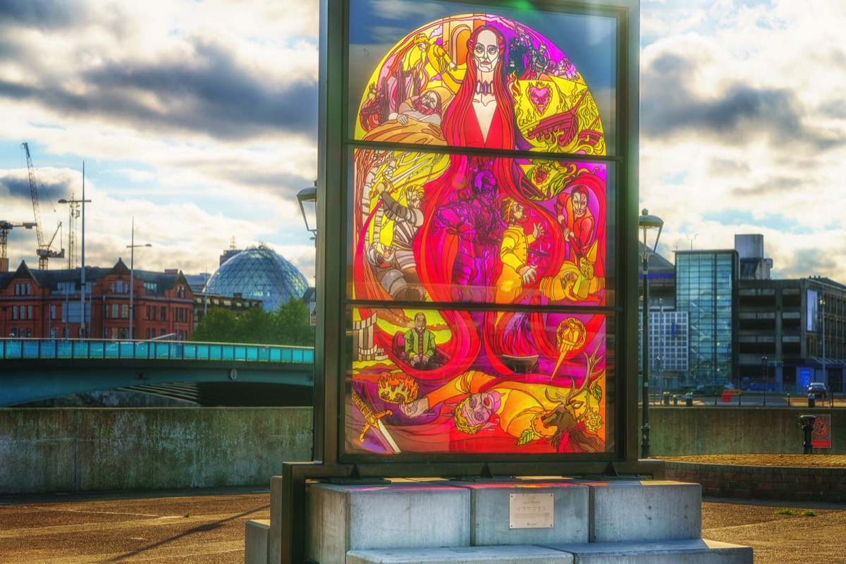 GLASS OF THRONES  AT THE LAGAN WEIR IN BELFAST  003