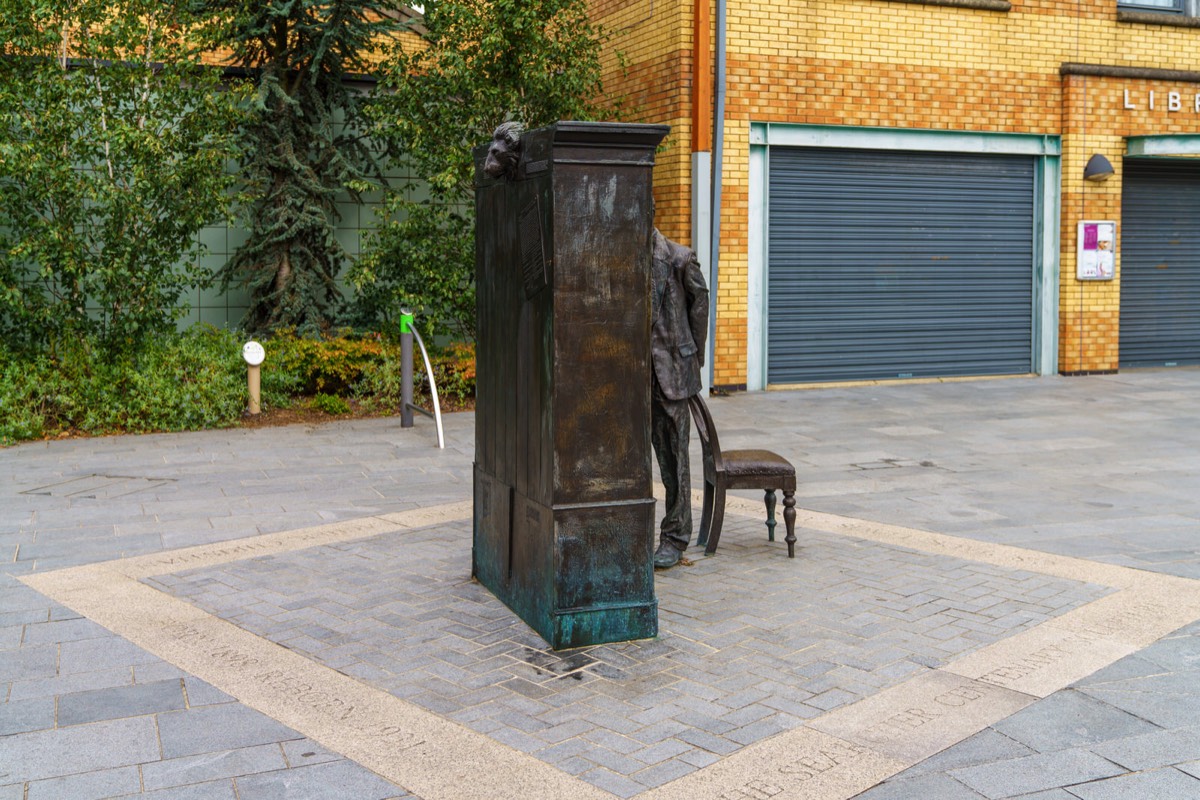 THE SEARCHER BY ROSS WILSON - CS LEWIS SQUARE IN BELFAST 009