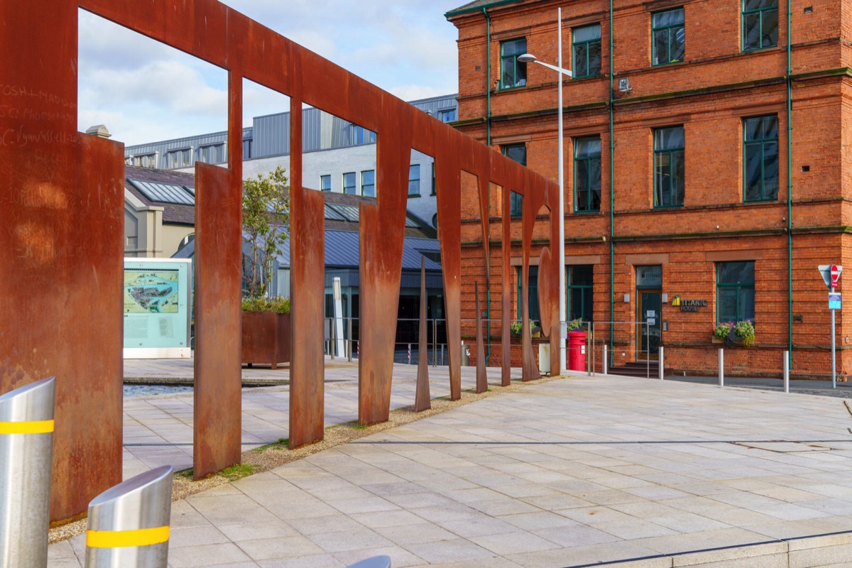 TITANIC LETTERING - CORTEN OR WEATHERING STEEL 003