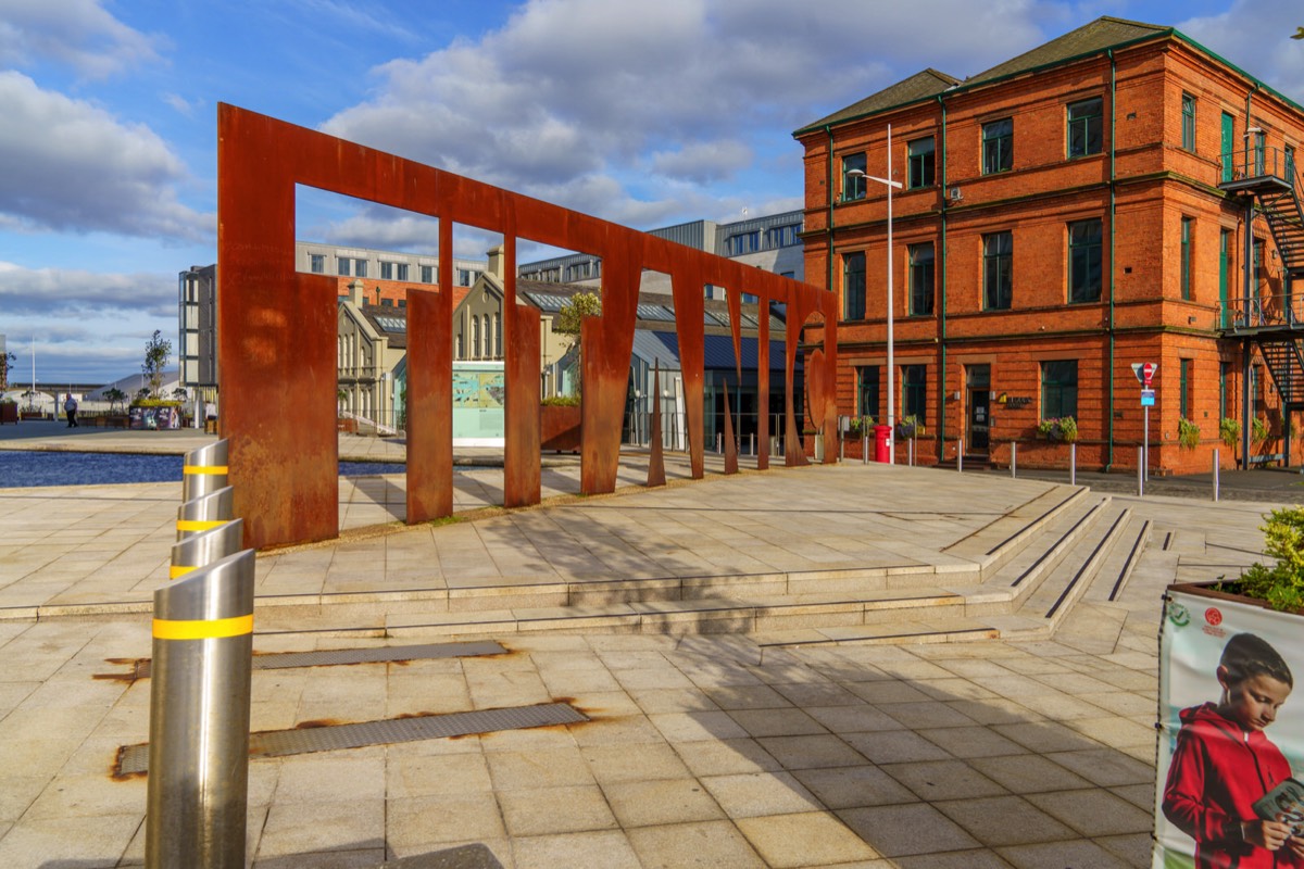 TITANIC LETTERING - CORTEN OR WEATHERING STEEL 005