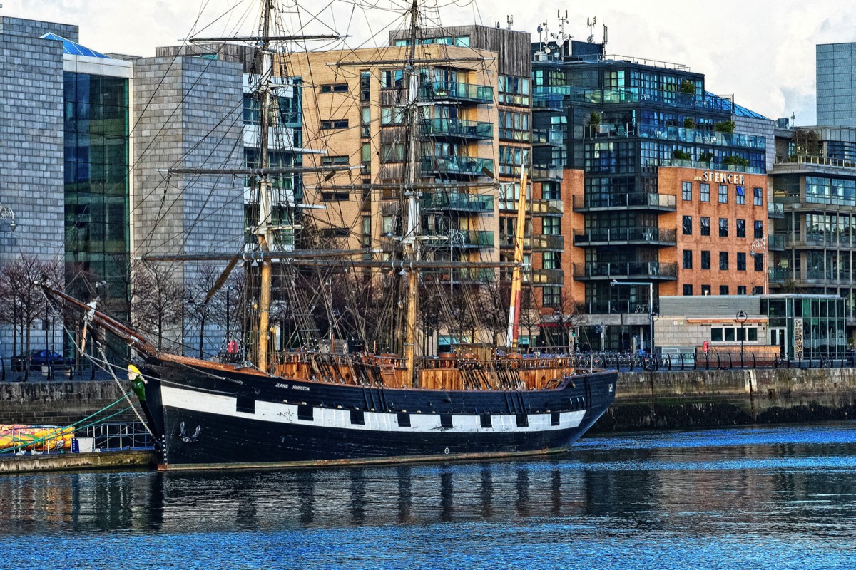 THE JEANIE JOHNSTON  - TALL SHIP IN DUBLIN DOCKLANDS 001