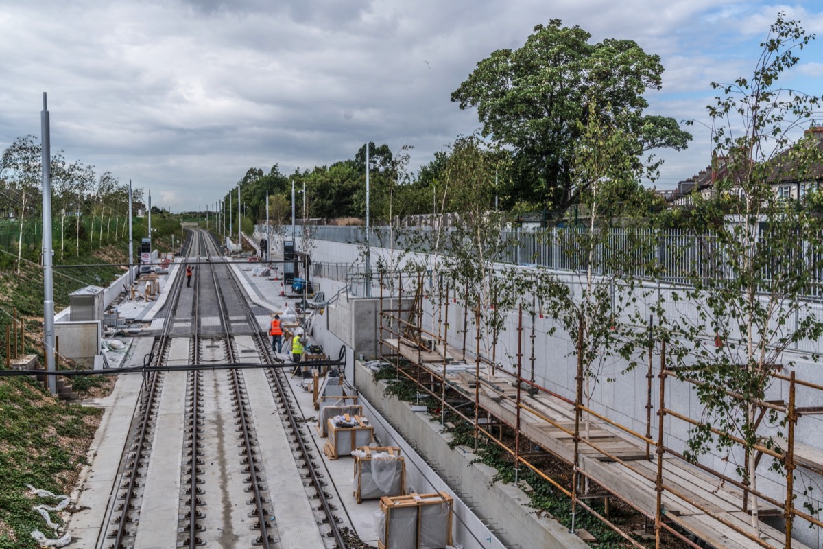 LUAS STOP AND THE LIAM WHELAN BRIDGE [NEW CROSS CITY SERVICE]  003