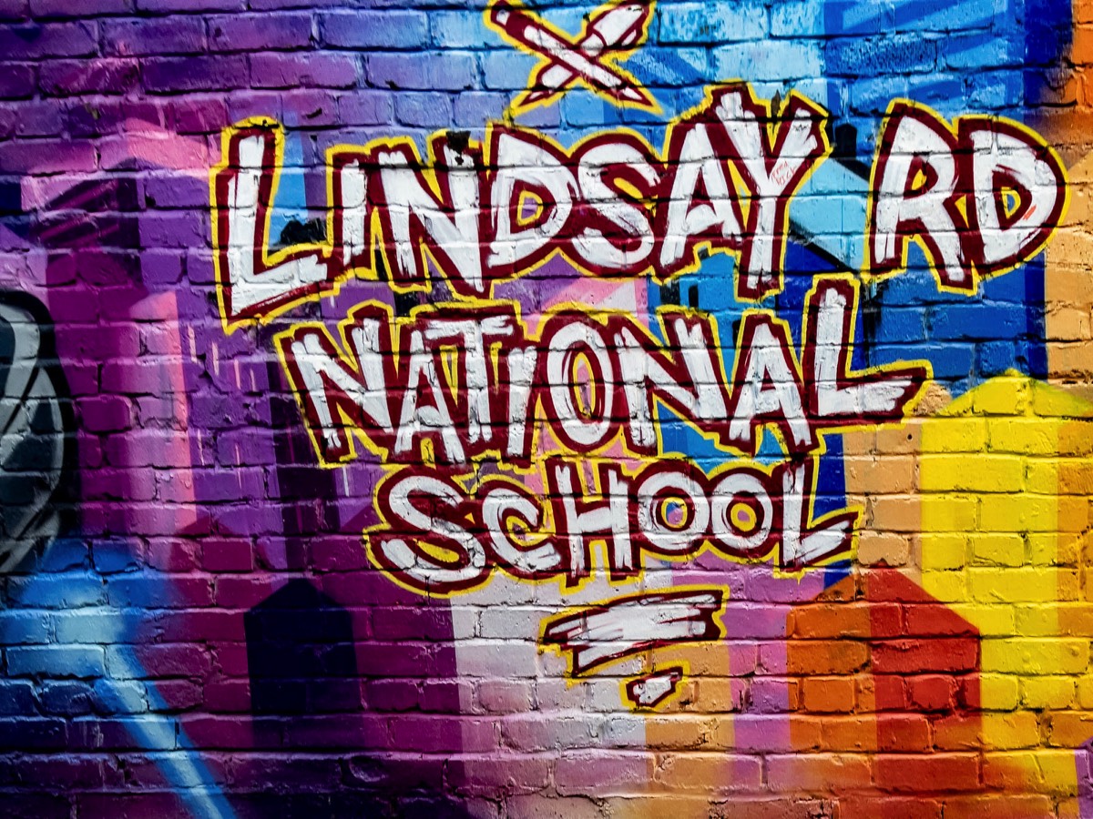 STREET ART ON VIEW AT LINDSAY ROAD NATIONAL SCHOOL 014
