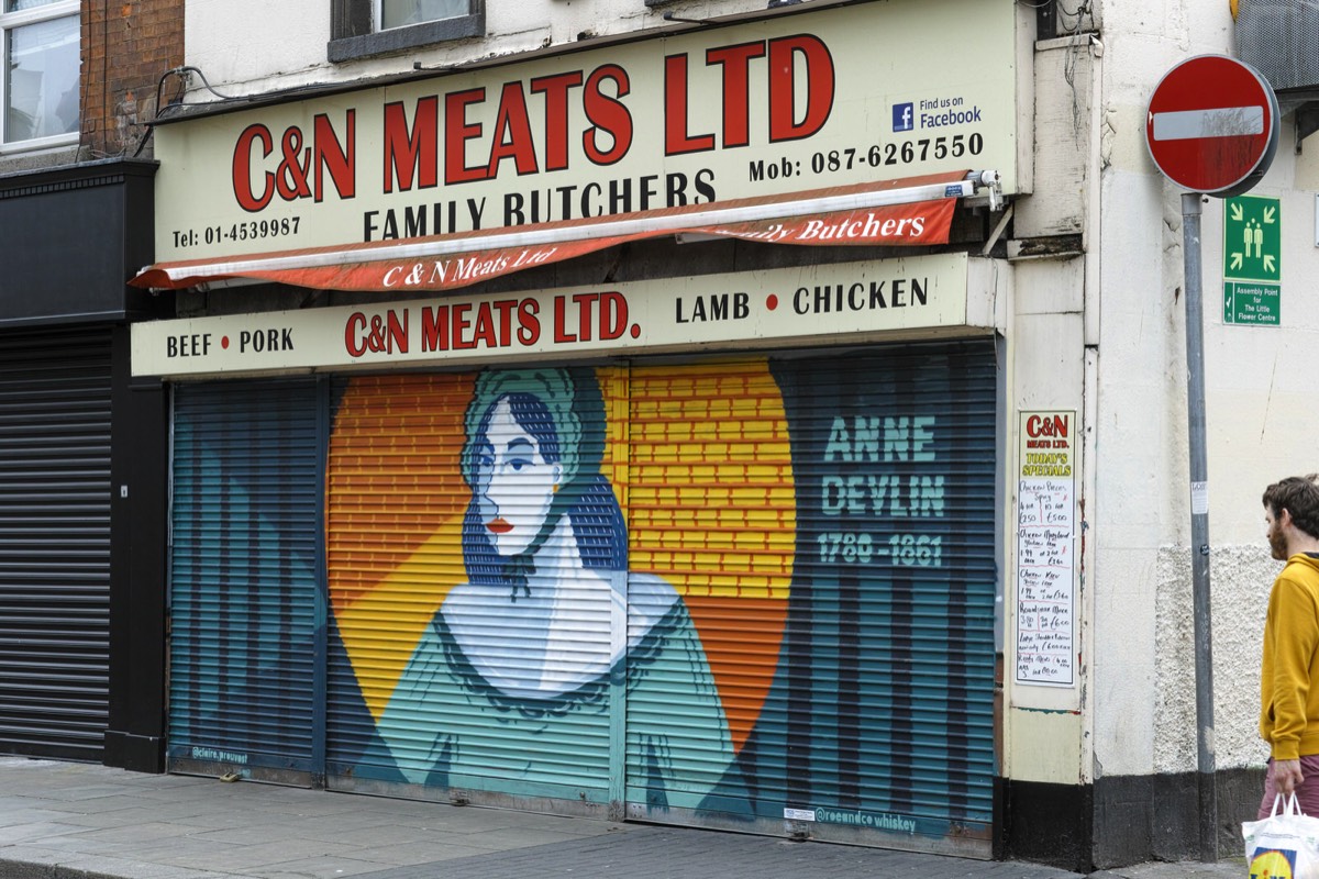 STREET ART TRIBUTE TO ANNE DEVLIN  BY ARTIST  CLAIRE PROUVOST  002