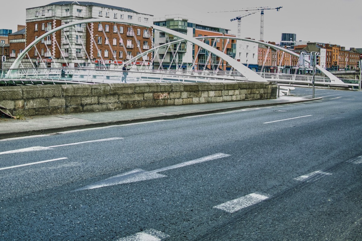 James Joyce Bridge is a road bridge spanning the River Liffey 003