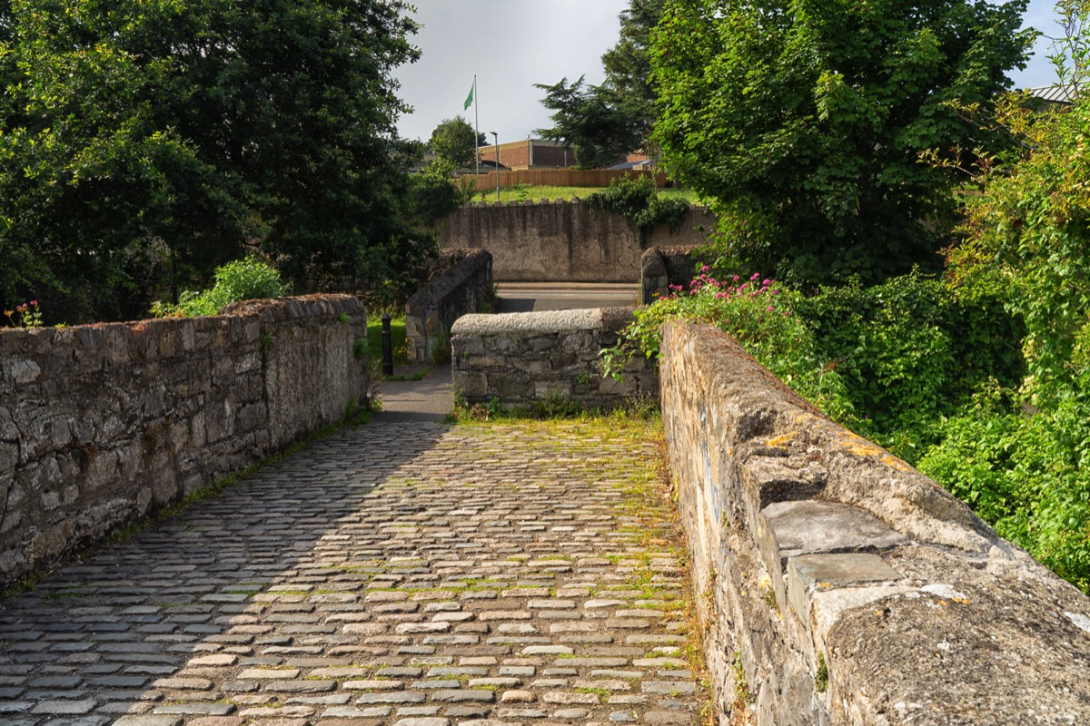 PACKHORSE BRIDGE ACROSS THE DODDER -  1650s STONE FOOTBRIDGE IN MILLTOWN  001