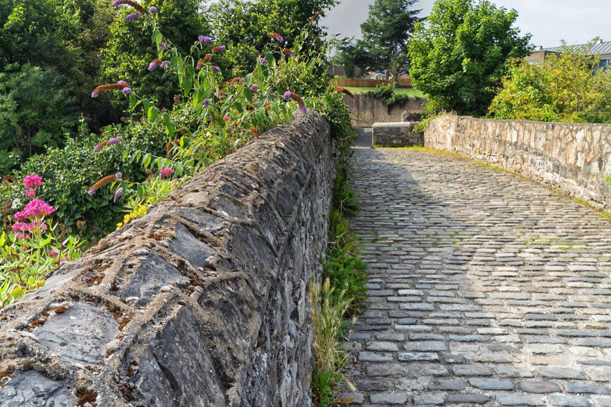 PACKHORSE BRIDGE ACROSS THE DODDER -  1650s STONE FOOTBRIDGE IN MILLTOWN  004