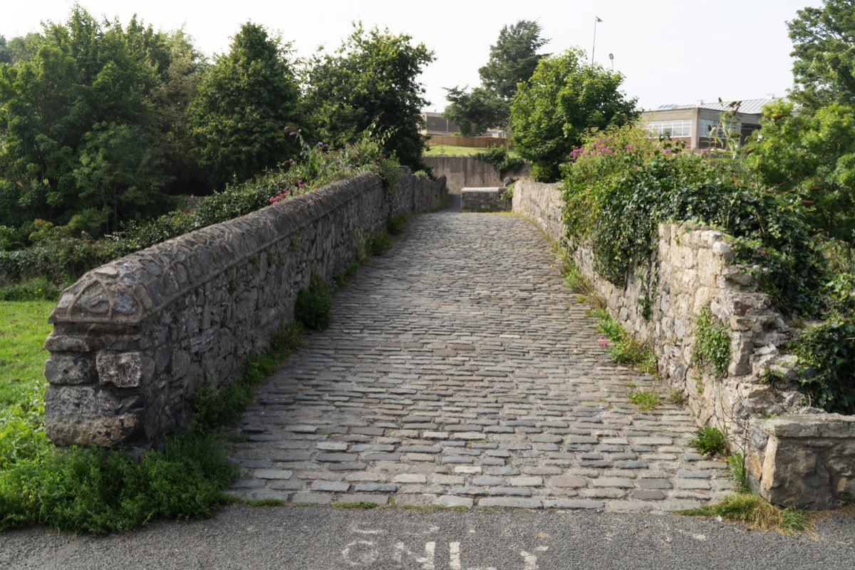 PACKHORSE BRIDGE ACROSS THE DODDER -  1650s STONE FOOTBRIDGE IN MILLTOWN  006