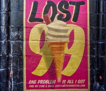  LOST 99 - STREET ART BY ARTOFASBESTOS 