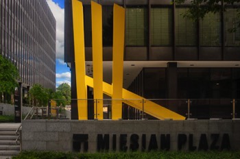  YELLOW STEEL GEOMETRIC REFLECTIONS - MICHAEL BULFIN  