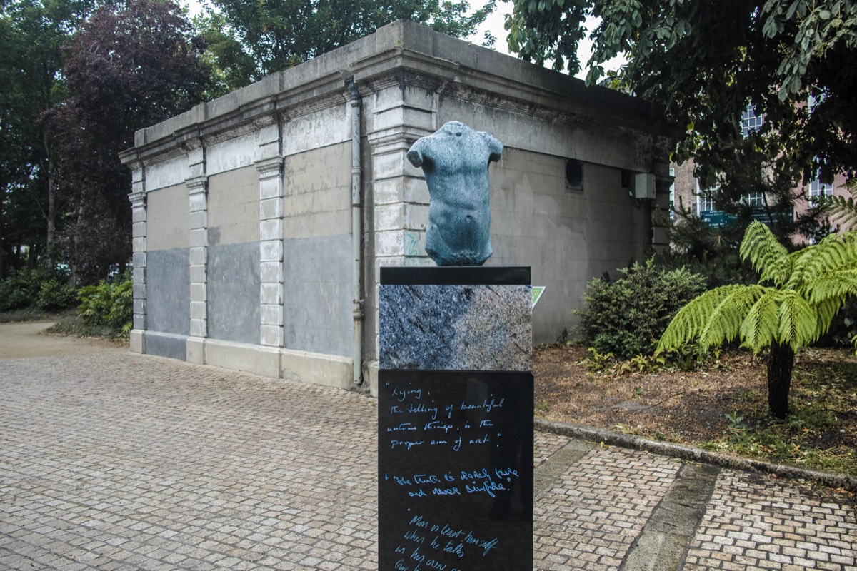 Normally it is difficult to photograph this sculpture because it is a major tourist attraction but today the park was close to empty.  006