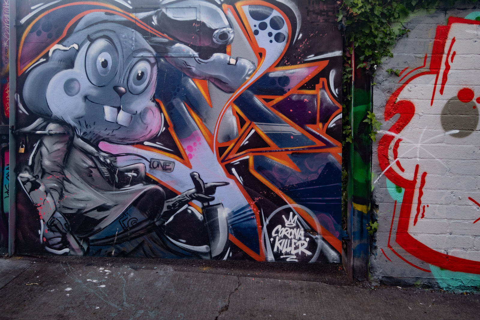  A long time ago this was a great location for street art 