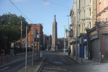  Located at north end of O'Connell Street on cobbled island site this large monument is shown on Google Maps as temporarily closed 
