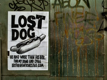  LOST DOG - POSTER BY ARTOFASBESTOS  