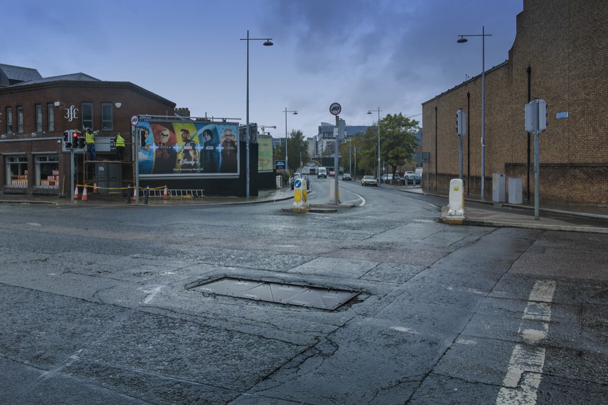 GRAND CANAL STREET ON  REALLY WET DAY 001