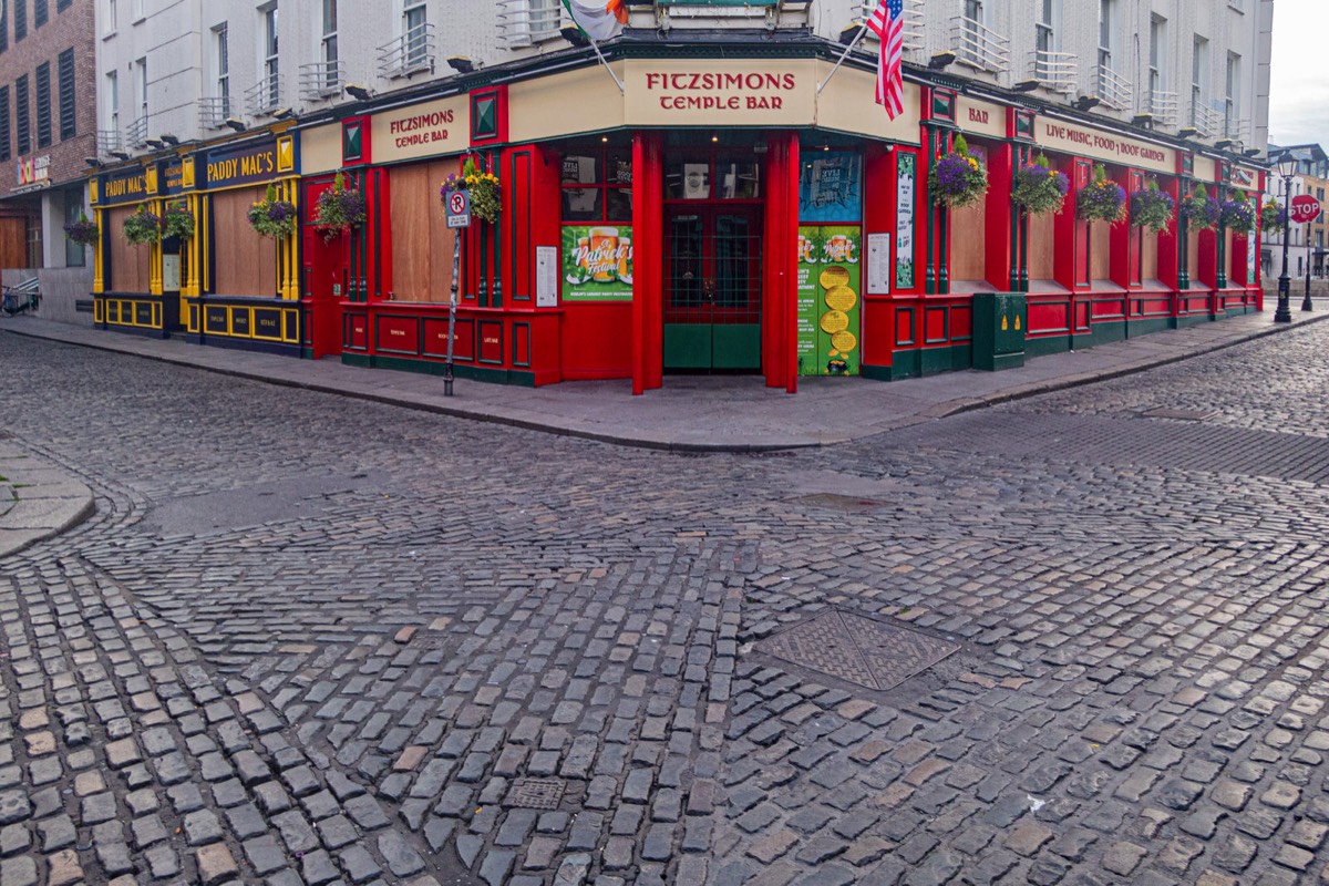 ALL THE PUBS AND RESTAURANTS IN DUBLIN WERE CLOSED BECAUSE OF COVID-19