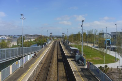  BROOMBRIDGE TRAM STOP AND RAILWAY STATION  