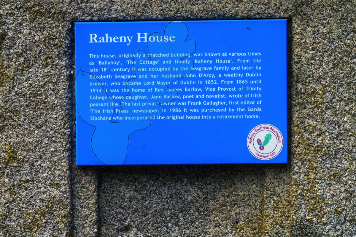 RAHENY HOUSE ORIGINALLY KNOWN AS BALLYHOY 