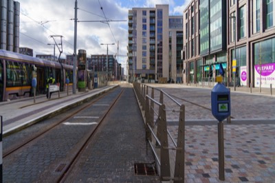  LUAS TRAM TERMINUS AT THE POINT 
