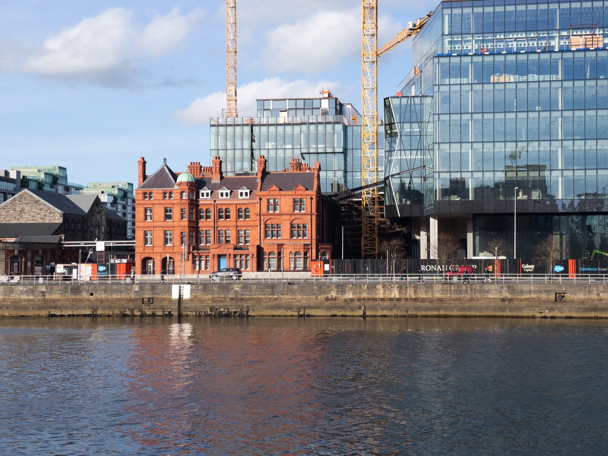 NORTH WALL QUAY AS SEEN FORM SIR JOHN ROGERSON