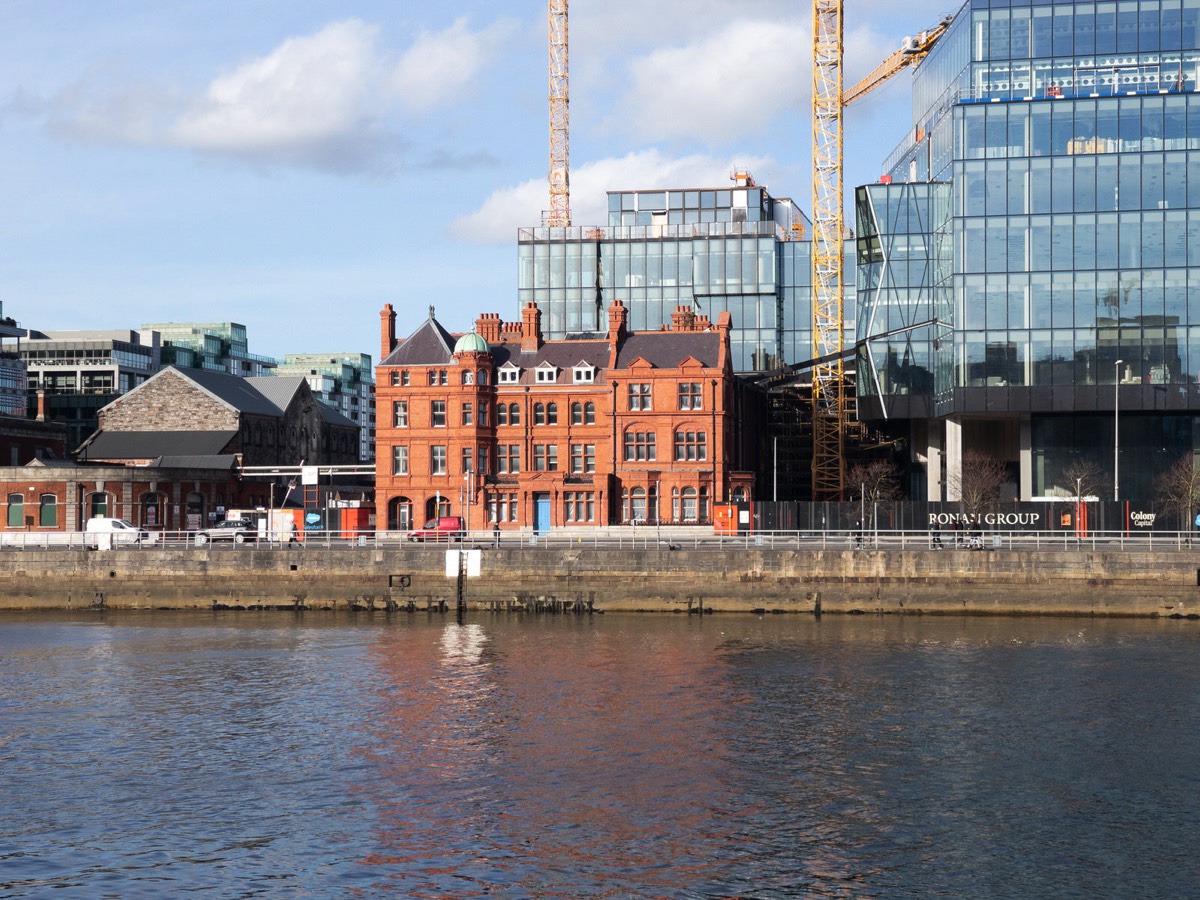 NORTH WALL QUAY AS SEEN FORM SIR JOHN ROGERSON