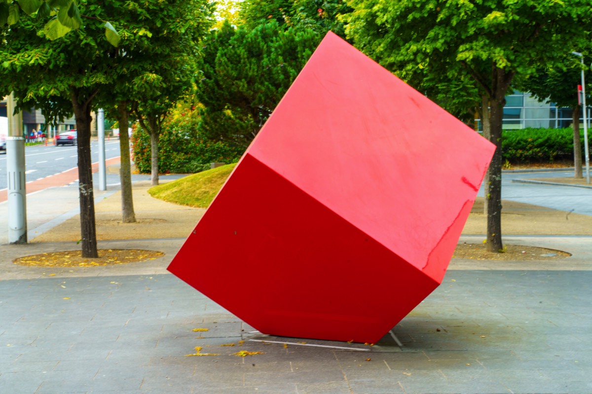 RED CUBE AT THE CUBES APARTMENT COMPLEX IN SANDYFORD 003