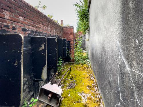 THESE DAYS FINDING A TOILET IS DIFFICULT - VERY OLD URINAL 006