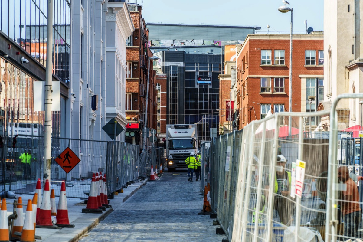 WOLFE TONE STREET IS BEING RESURFACED 002