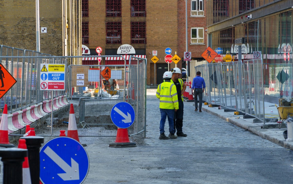 WOLFE TONE STREET IS BEING RESURFACED 005