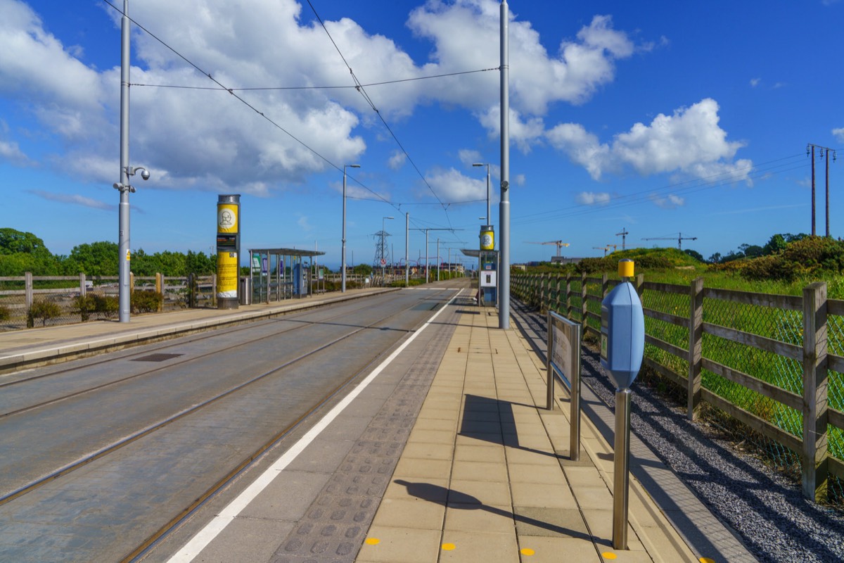 LEHAUNSTOWN LANE - LAUGHANSTOWN TRAM STOP ON THE GREEN LINE  002