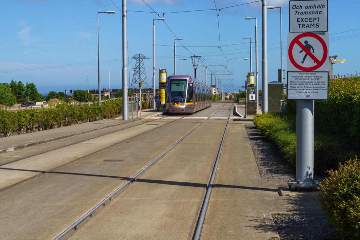 LEHAUNSTOWN LANE - LAUGHANSTOWN TRAM STOP ON THE GREEN LINE  004