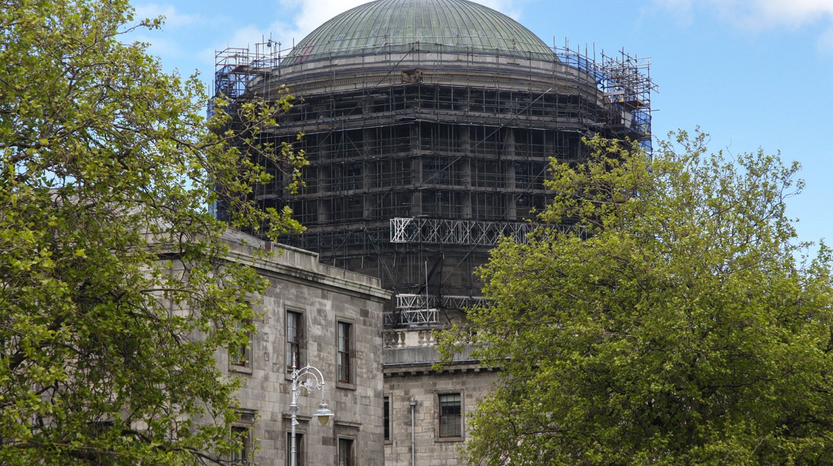 THE DOME OF THE FOUR COURTS - RESTORATION BEGAN IN 2015 002