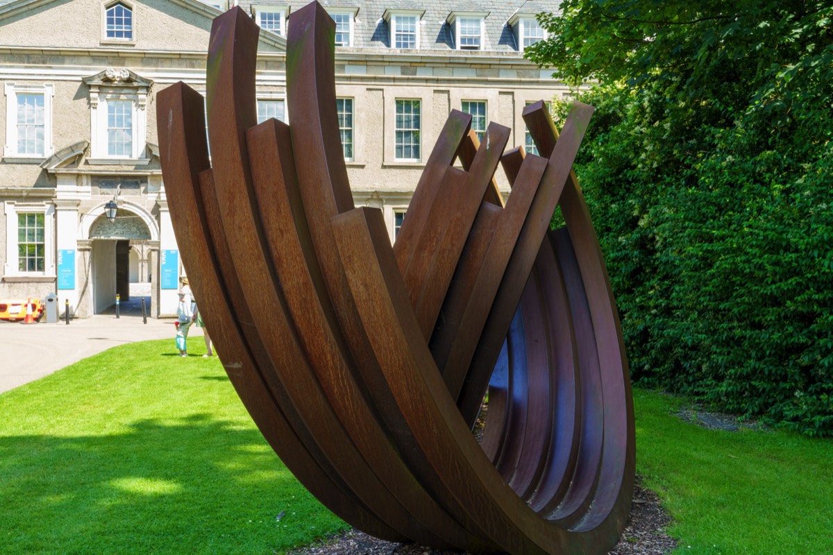 CORTEN STEEL SCULPTURE BY BERNAR VENET