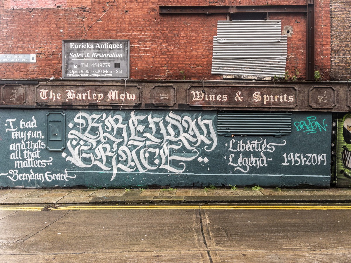 THE BARLEY MOW PUB IS NOW A DERELICT BUILDING  ON FRANCIS STREET  WHICH WAS A GOOD LOCATION FOR STREET ART 002