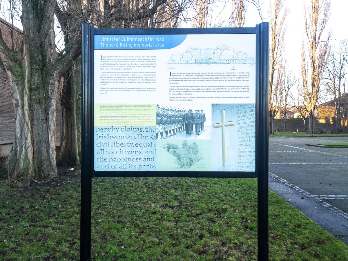 FOURTEEN OF THE SIXTEEN 1916 RISING LEADERS ARE BURIED HERE  -  ARBOUR HILL 003